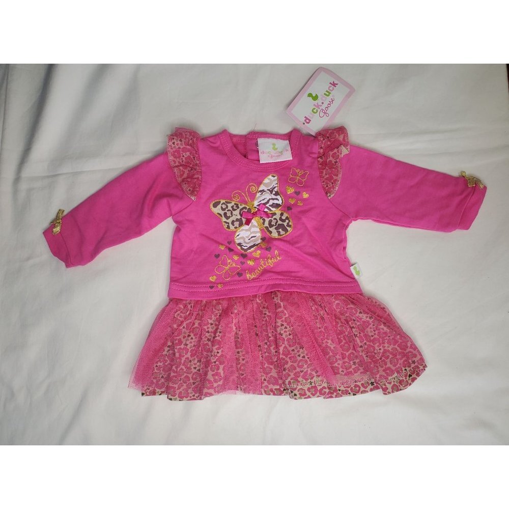 NWT Infant Duck Duck Goose Girls Blouse Size 3-6 Months